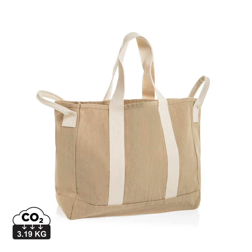 BEAU AWARE™ Beach bag 400gsm recycled canvas, with side hand