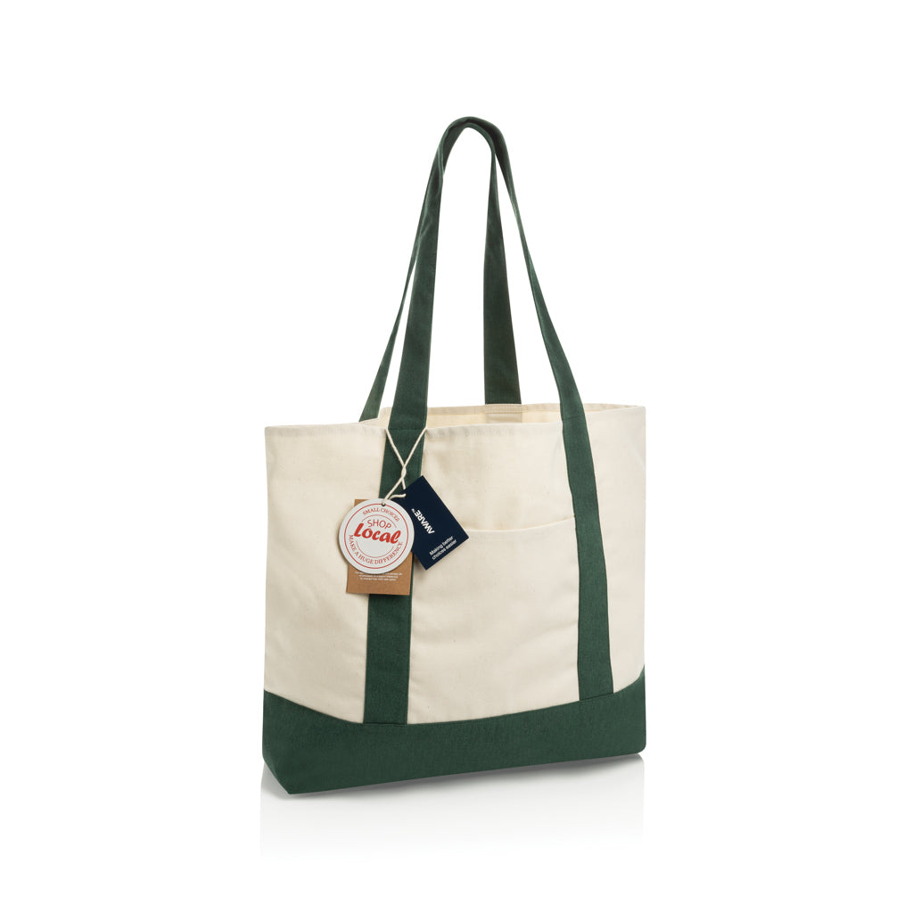 SHOP LOCAL AWARE™ recycled cotton 350gsm Tote bag