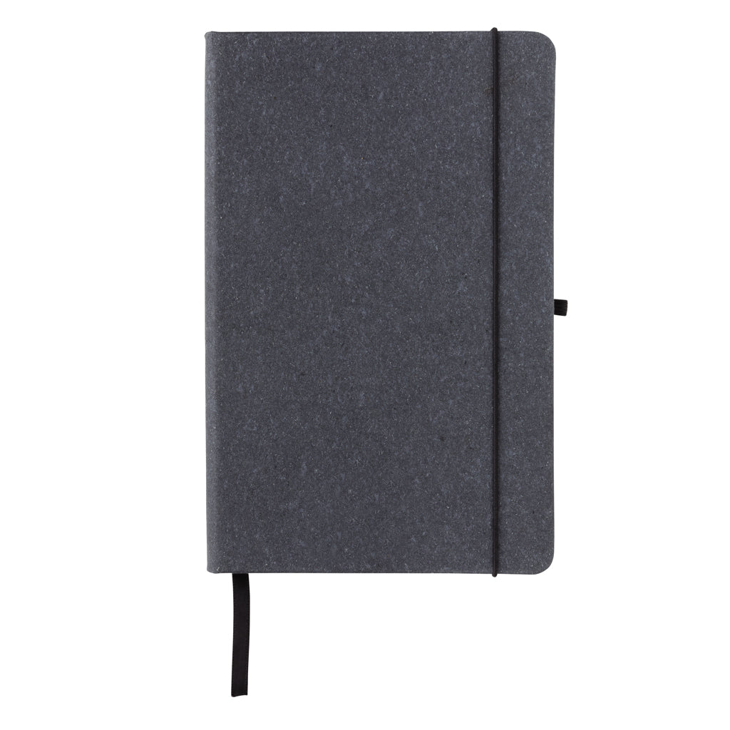 GRS Recycled leather hardcover notebook A5