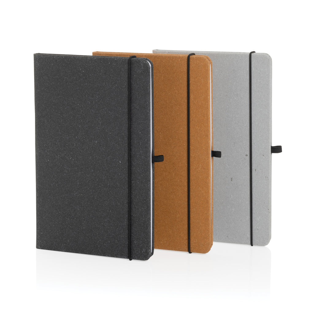 GRS Recycled leather hardcover notebook A5