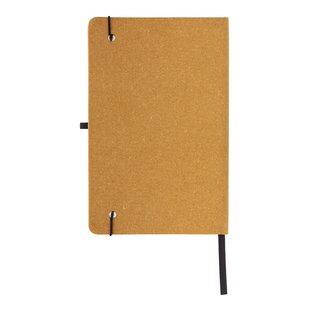 GRS Recycled leather hardcover notebook A5