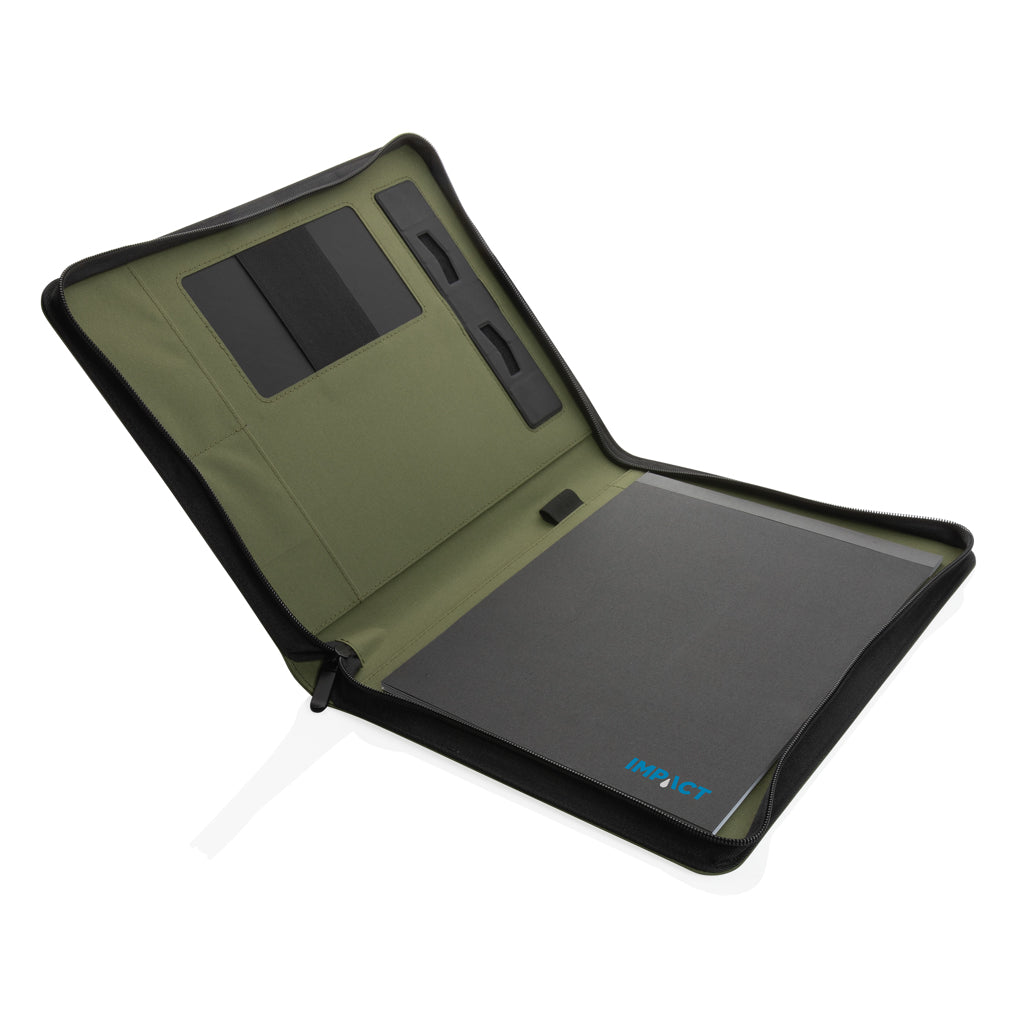Impact Aware™ deluxe 300D tech portfolio with zipper