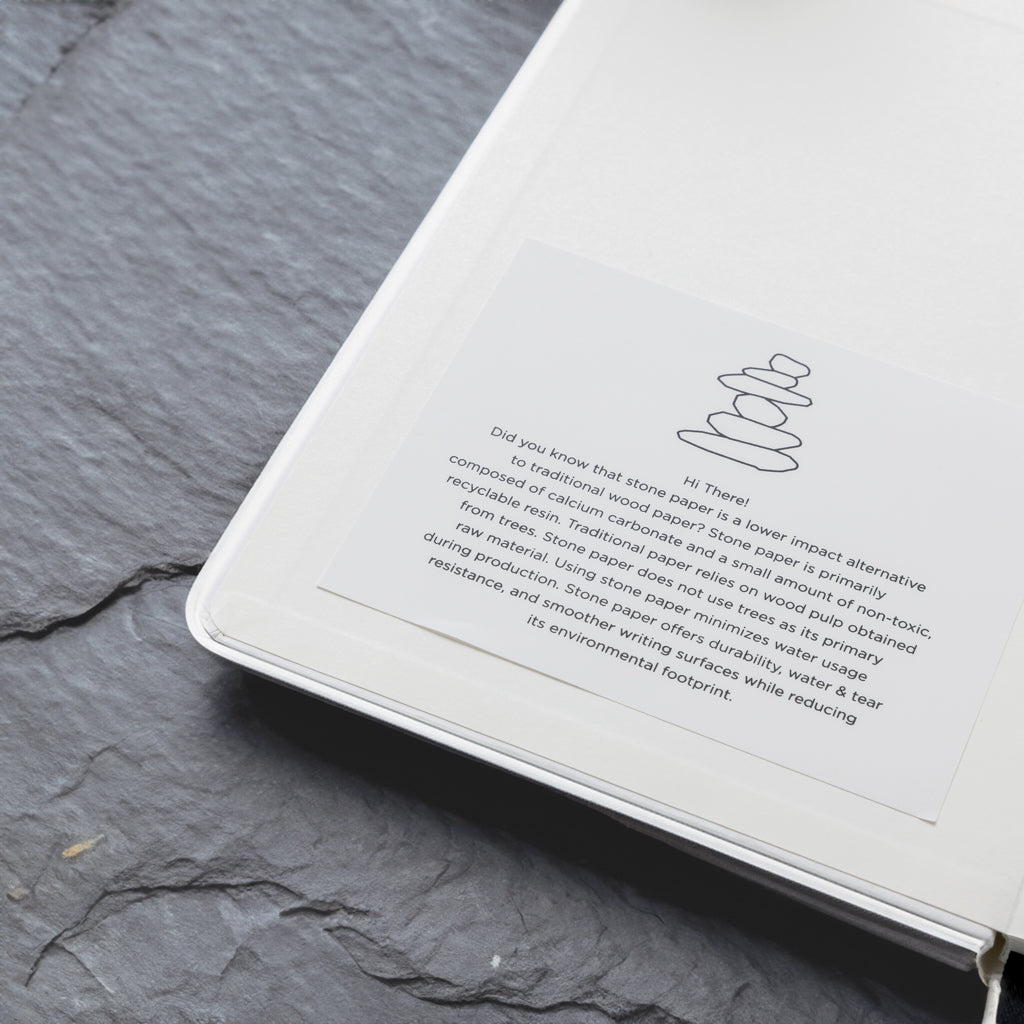 Craftstone A5 recycled kraft and stonepaper notebook
