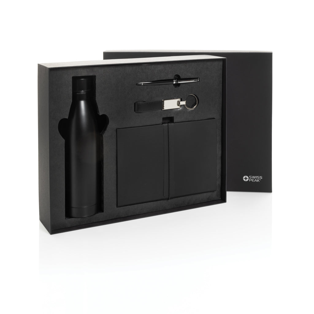 Swiss Peak RCS deluxe business gift set w/ water bottle