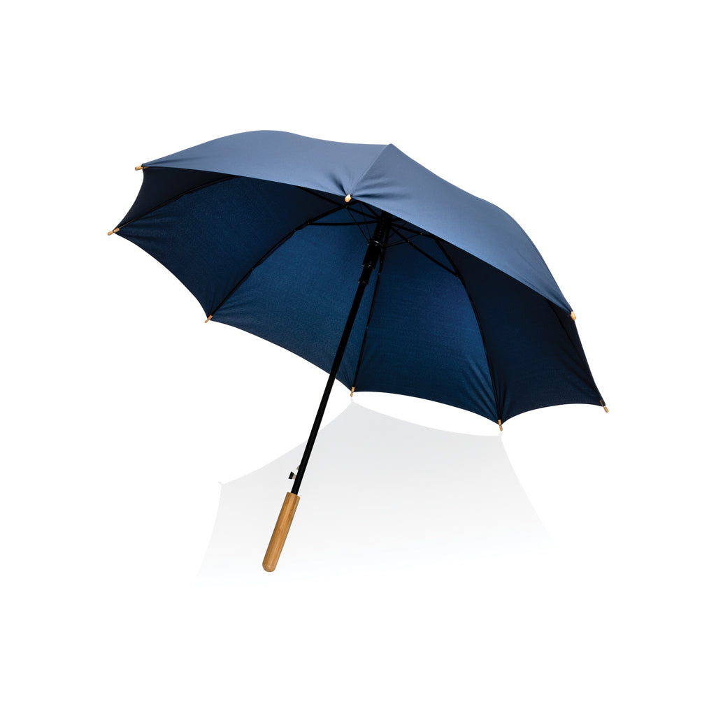 23' Impact AWARE™ RPET 190T auto open bamboo umbrella