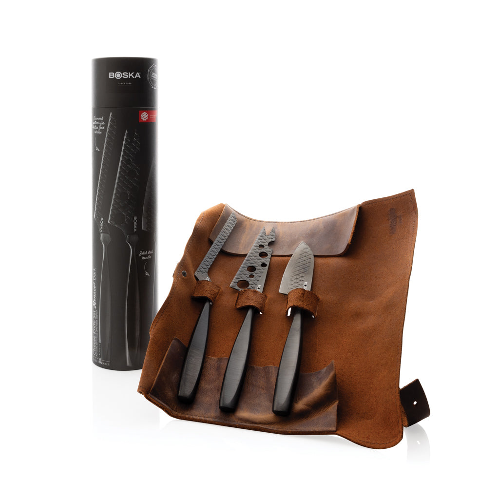 BOSKA Cheese Knife Set Monaco+ Black