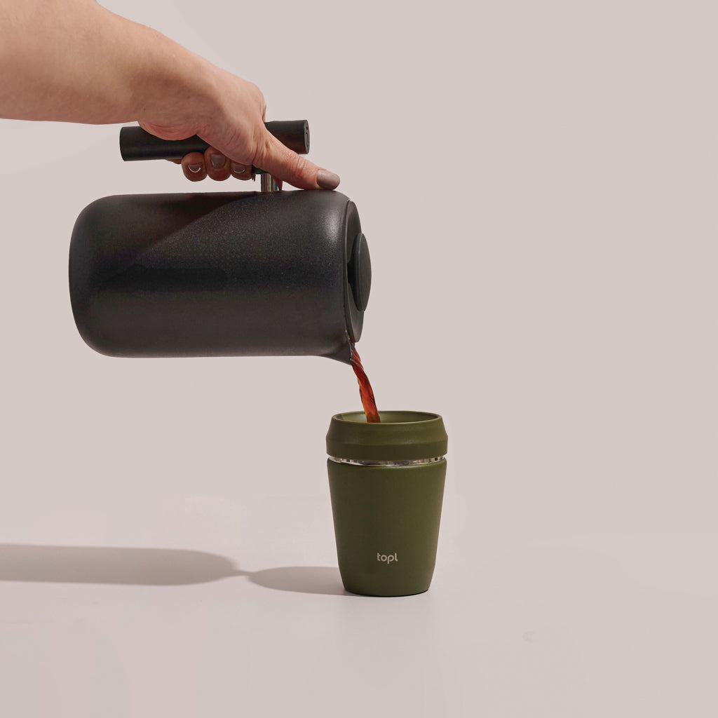 Topl Recycled Steel To Go Tumbler Patented 360 Lid 235ml