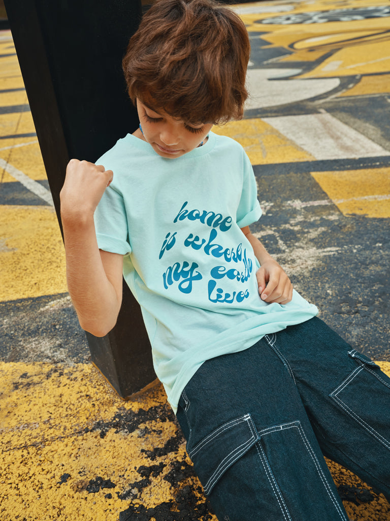 IQONIQ Koli kids lightweight recycled cotton t-shirt