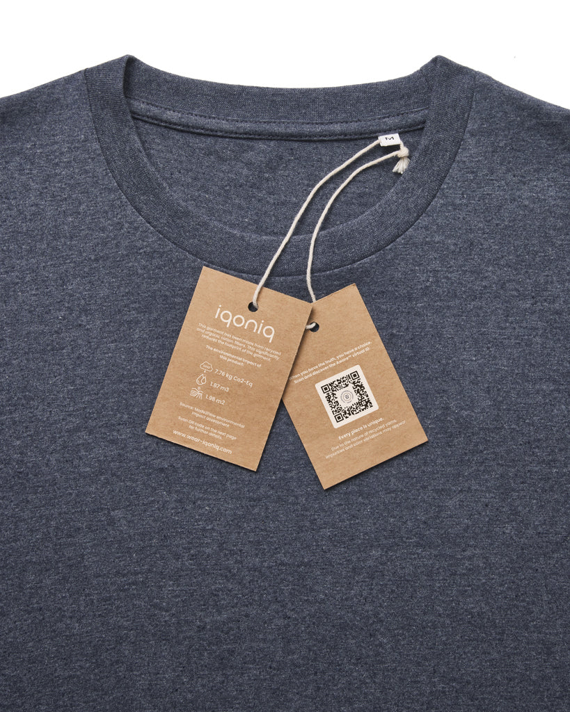 IQONIQ Manuel recycled cotton t-shirt undyed