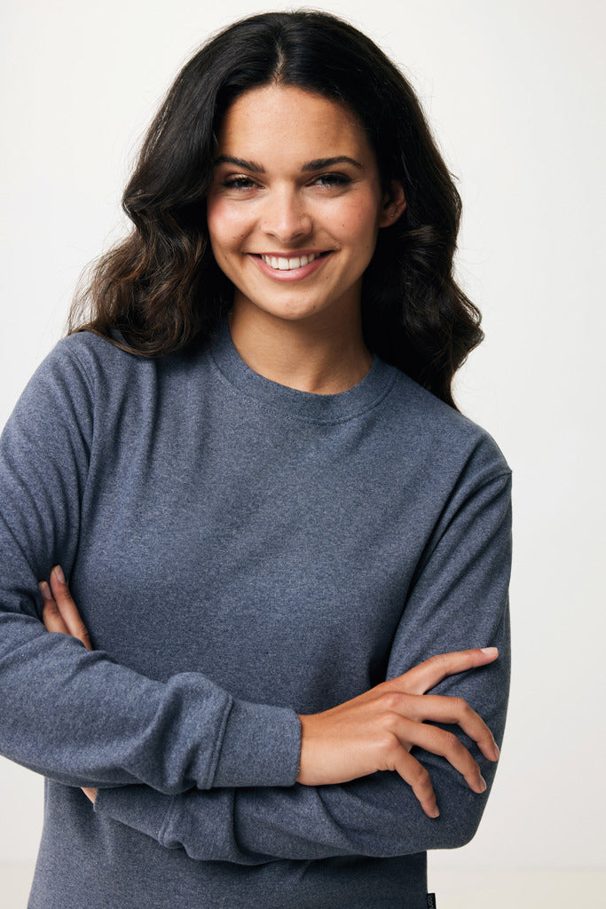 IQONIQ Denali recycled cotton crew neck undyed