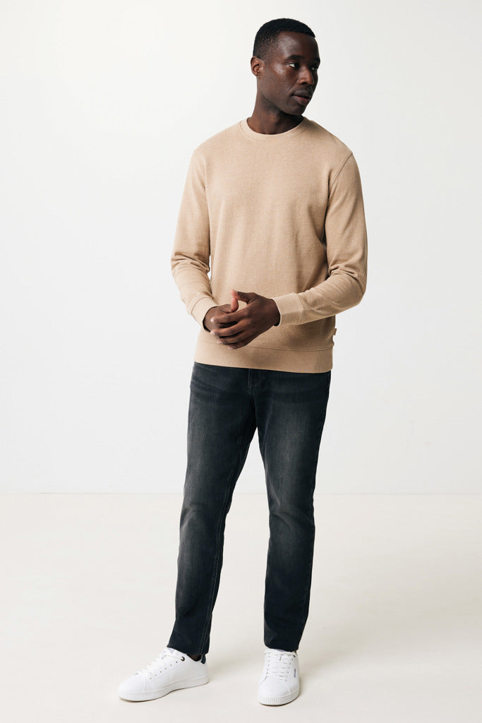 IQONIQ Denali recycled cotton crew neck undyed