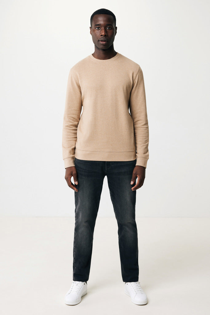IQONIQ Denali recycled cotton crew neck undyed