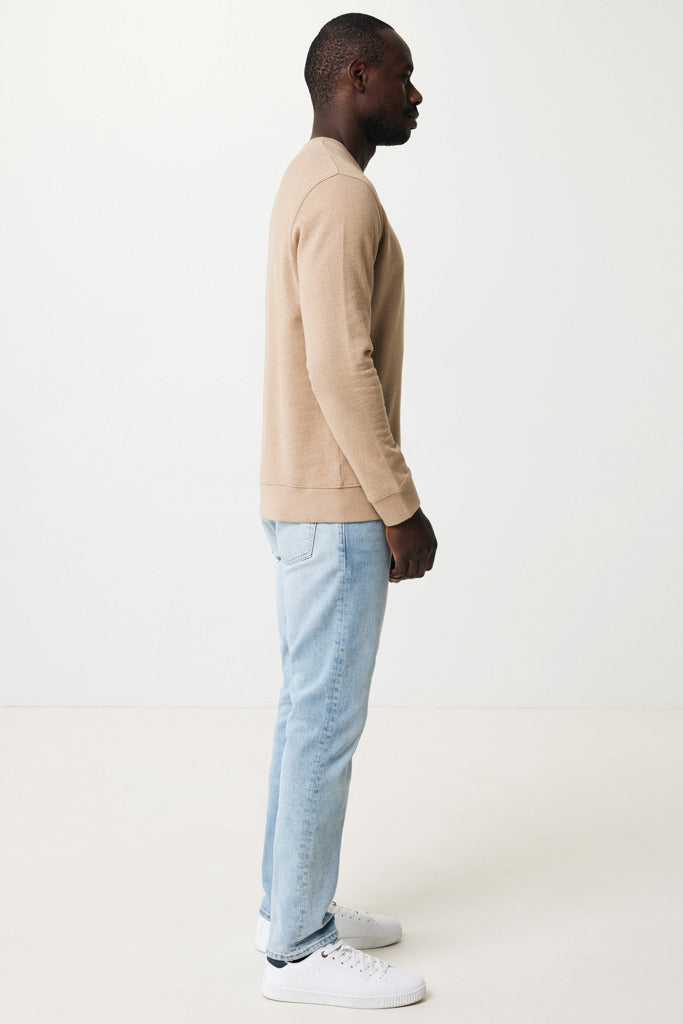 IQONIQ Denali recycled cotton crew neck undyed