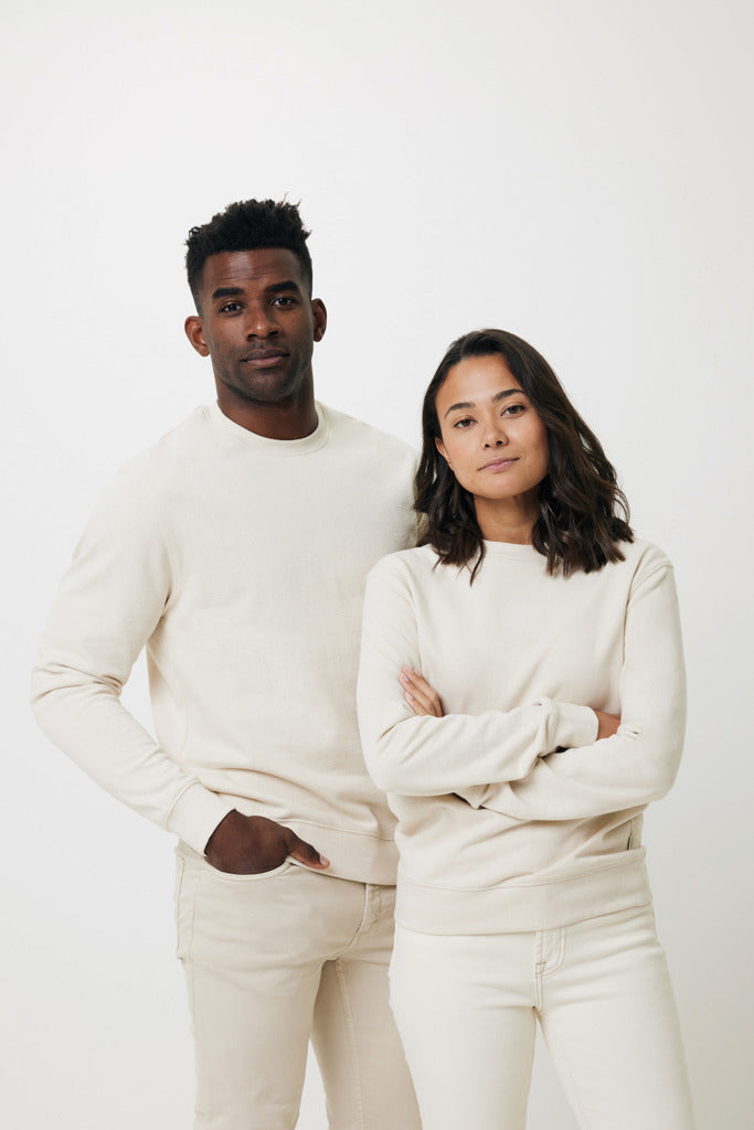IQONIQ Denali recycled cotton crew neck undyed