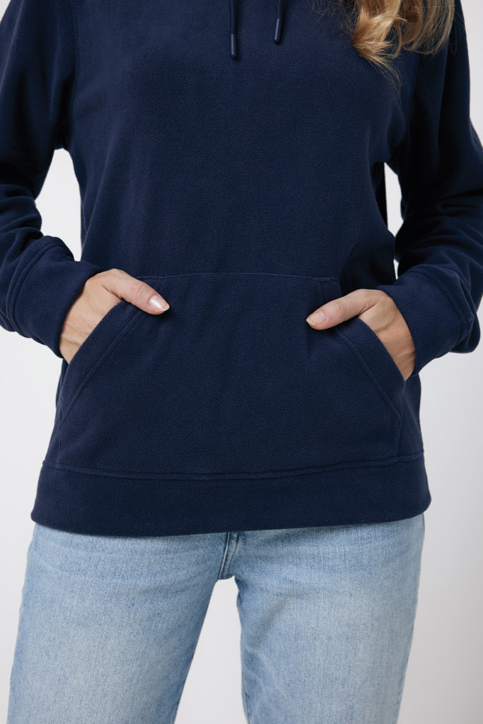 IQONIQ Trivor recycled polyester microfleece hoodie
