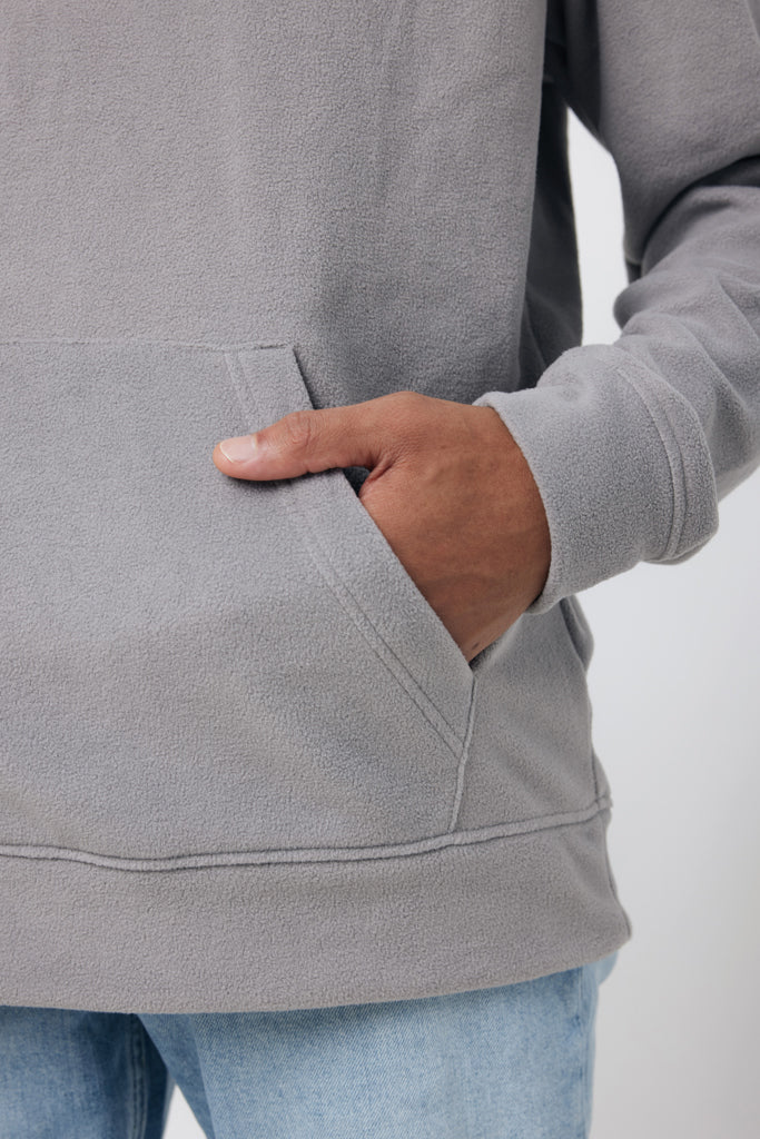 IQONIQ Trivor recycled polyester microfleece hoodie