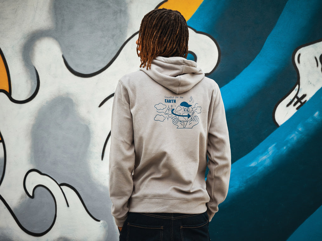 IQONIQ Trivor recycled polyester microfleece hoodie
