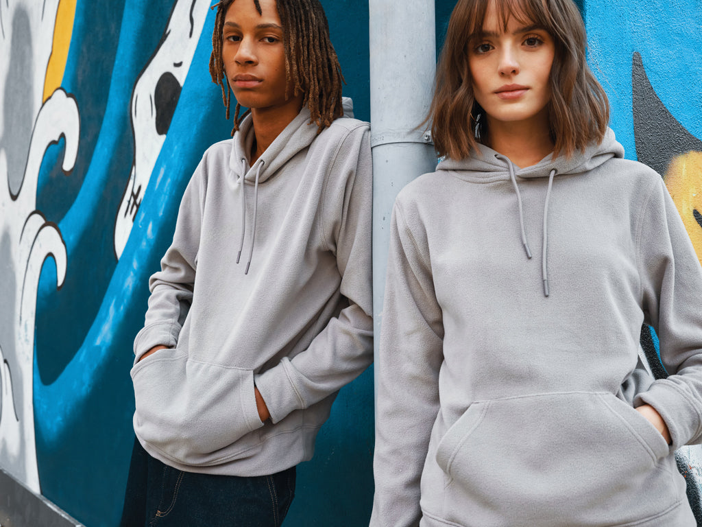 IQONIQ Trivor recycled polyester microfleece hoodie