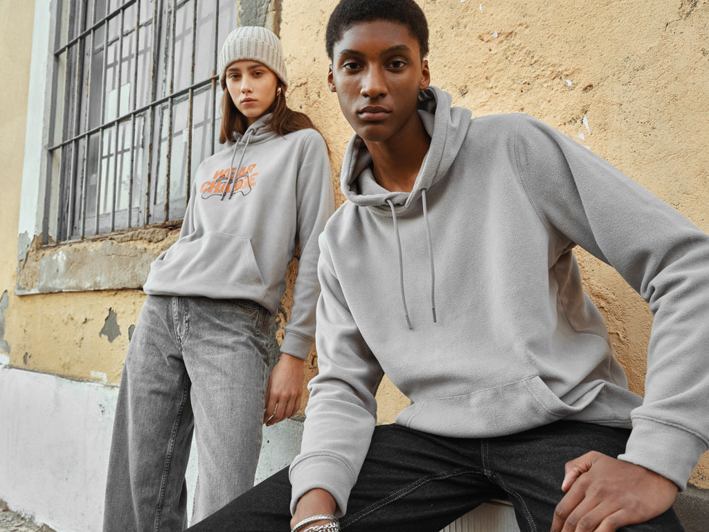 IQONIQ Trivor recycled polyester microfleece hoodie