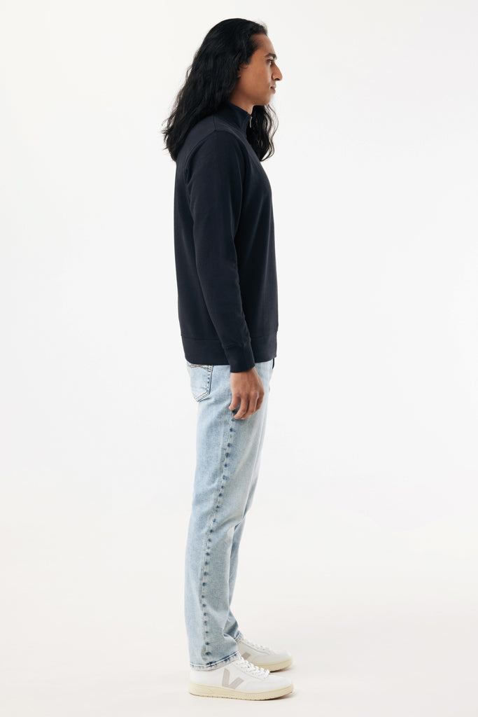 IQONIQ Elgon recycled cotton quarter zip sweater