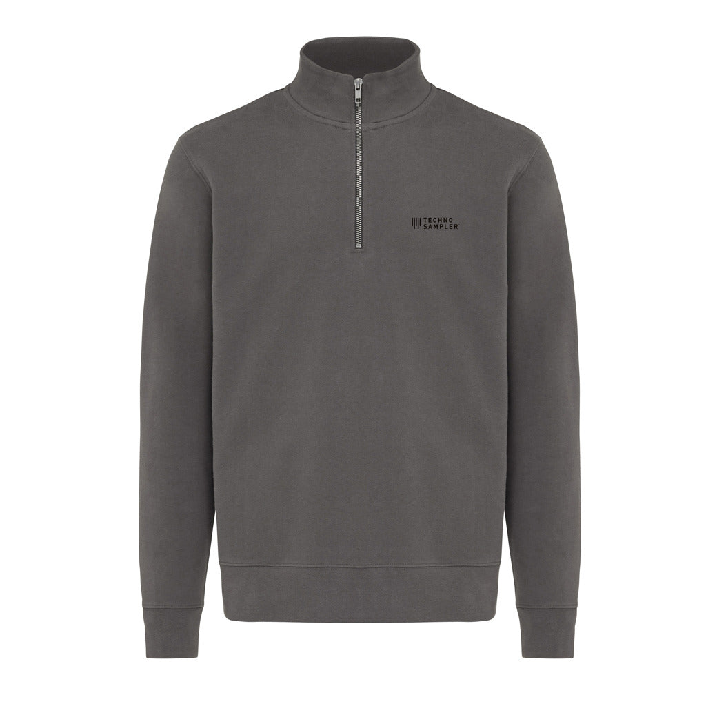 IQONIQ Elgon recycled cotton quarter zip sweater