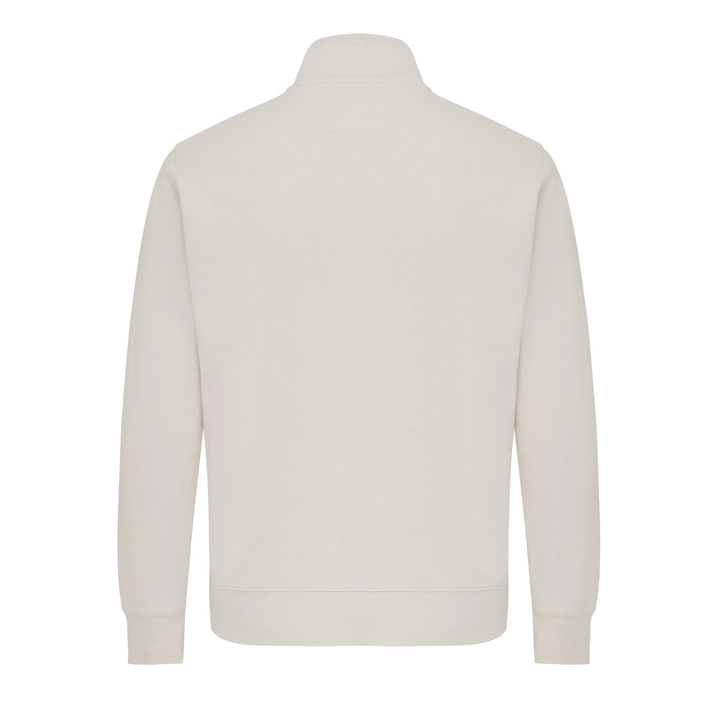 IQONIQ Elgon recycled cotton quarter zip sweater