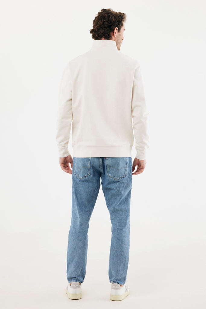 IQONIQ Elgon recycled cotton quarter zip sweater