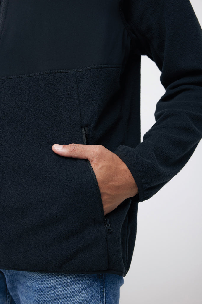 IQONIQ Talung recycled polyester microfleece zip through