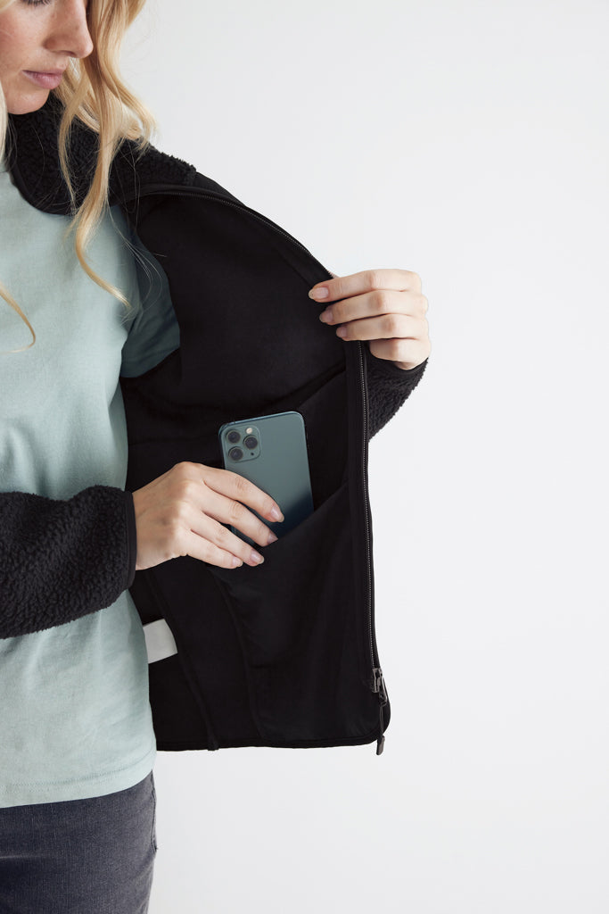 IQONIQ Diran recycled polyester pile fleece jacket