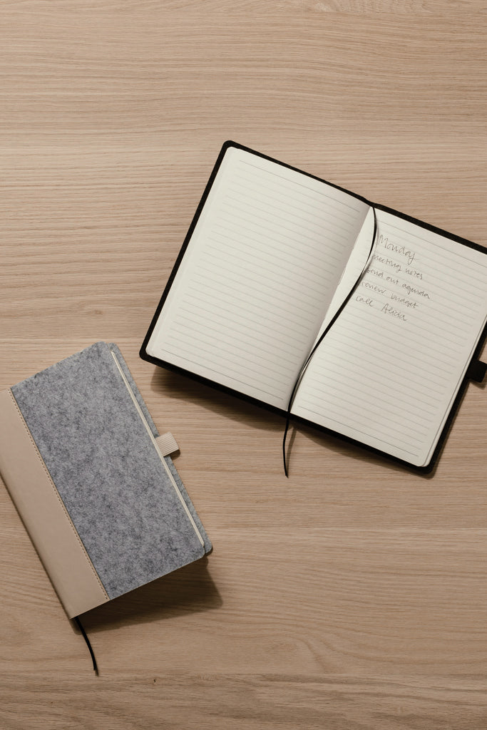 VINGA Albon GRS recycled felt notebook