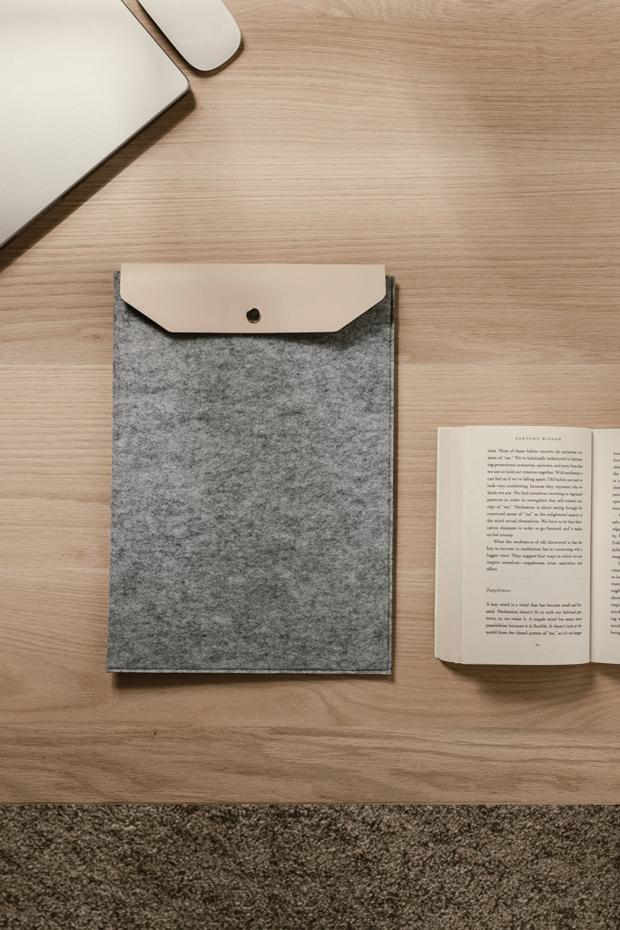 VINGA Albon GRS recycled felt 15" laptop sleeve