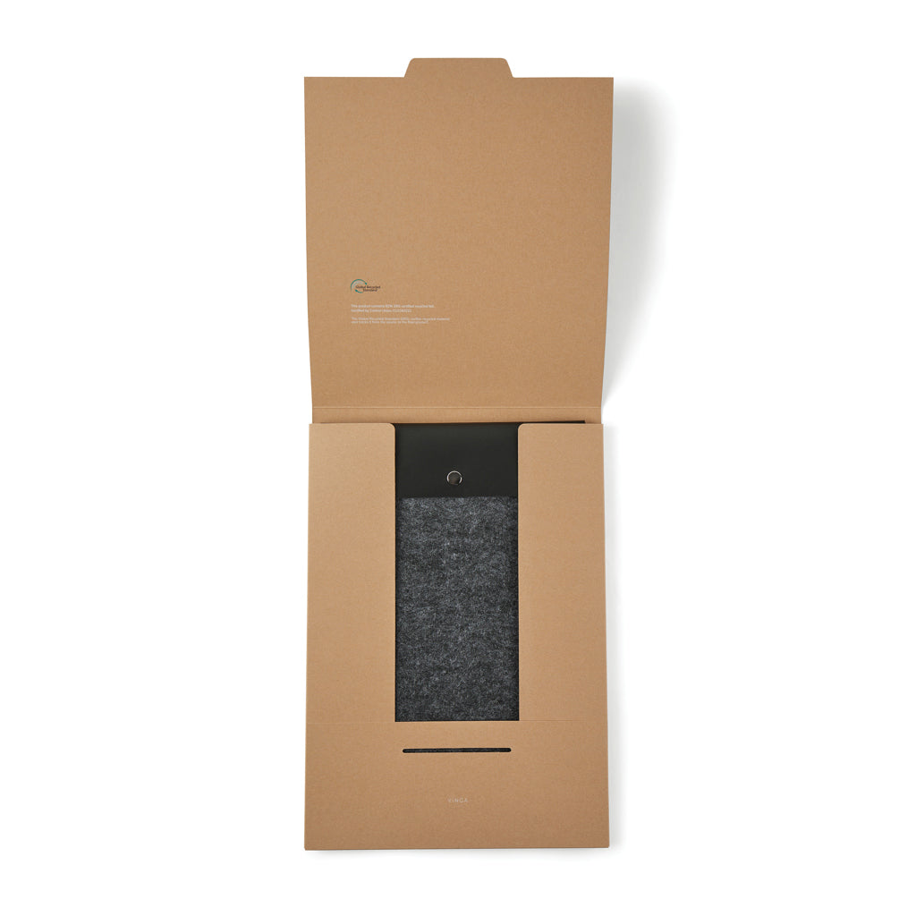 VINGA Albon GRS recycled felt 17" laptop sleeve