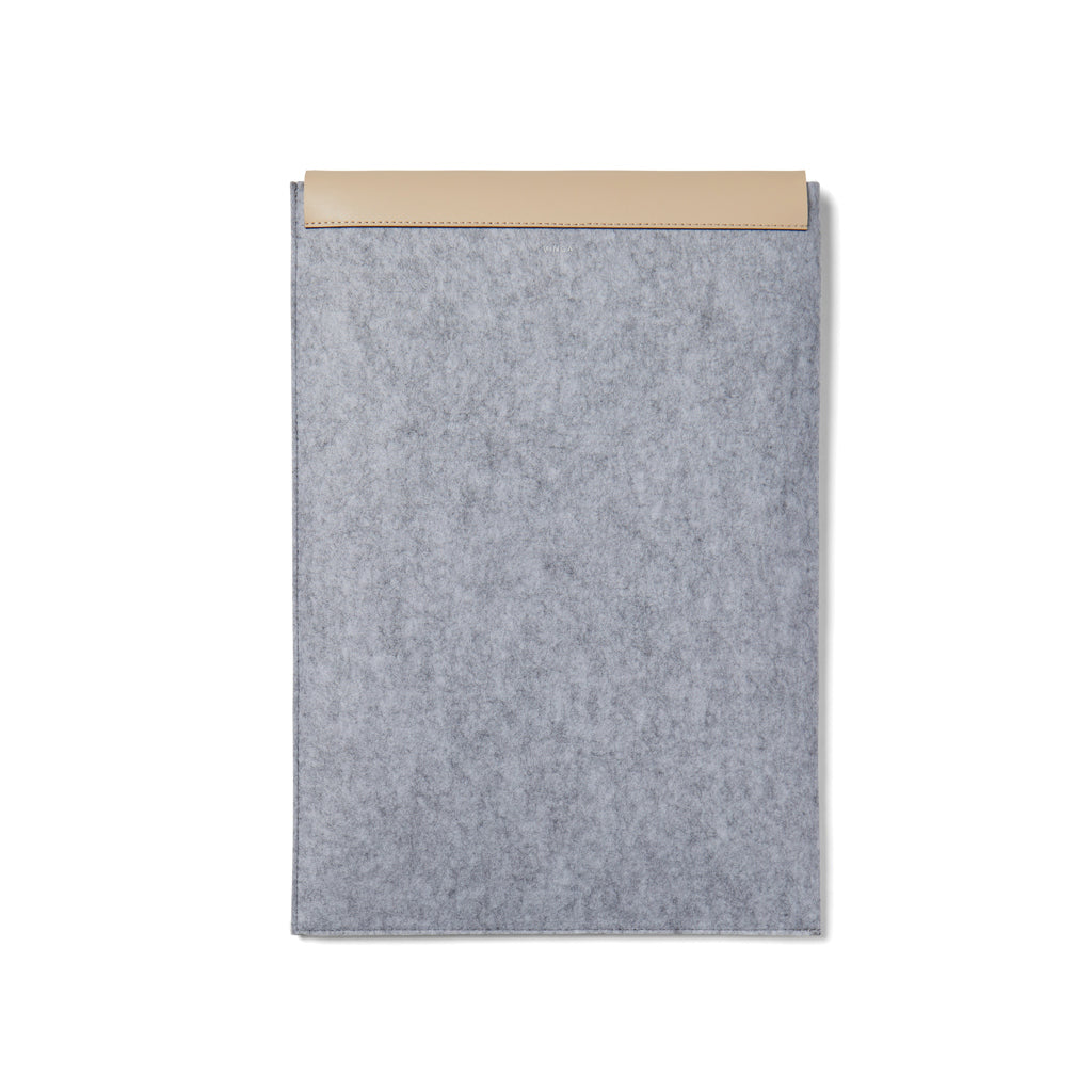 VINGA Albon GRS recycled felt 17" laptop sleeve