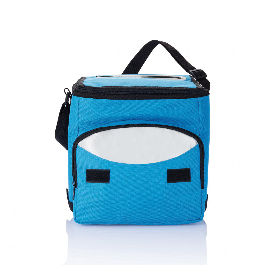 Foldable cooler bag - blue, Polyester,Polyethylene
