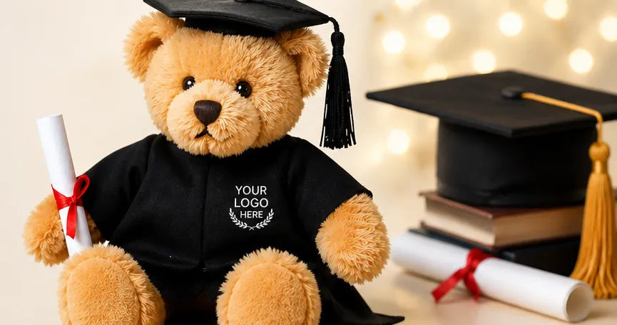 Branded graduation bear