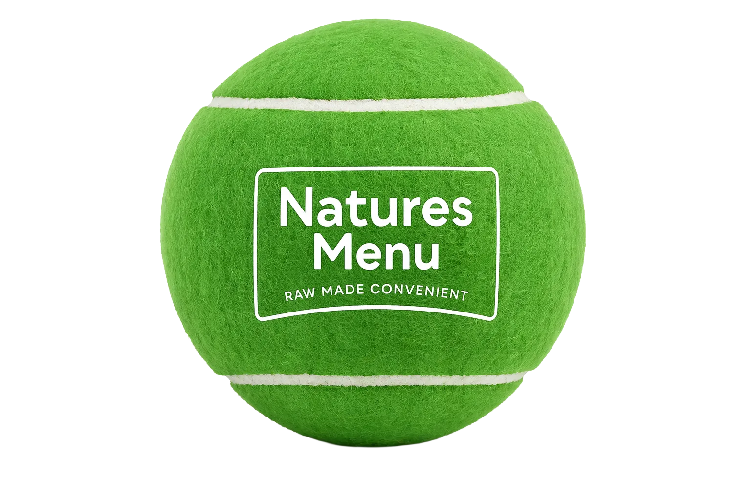 Branded Natures Menu tennis ball