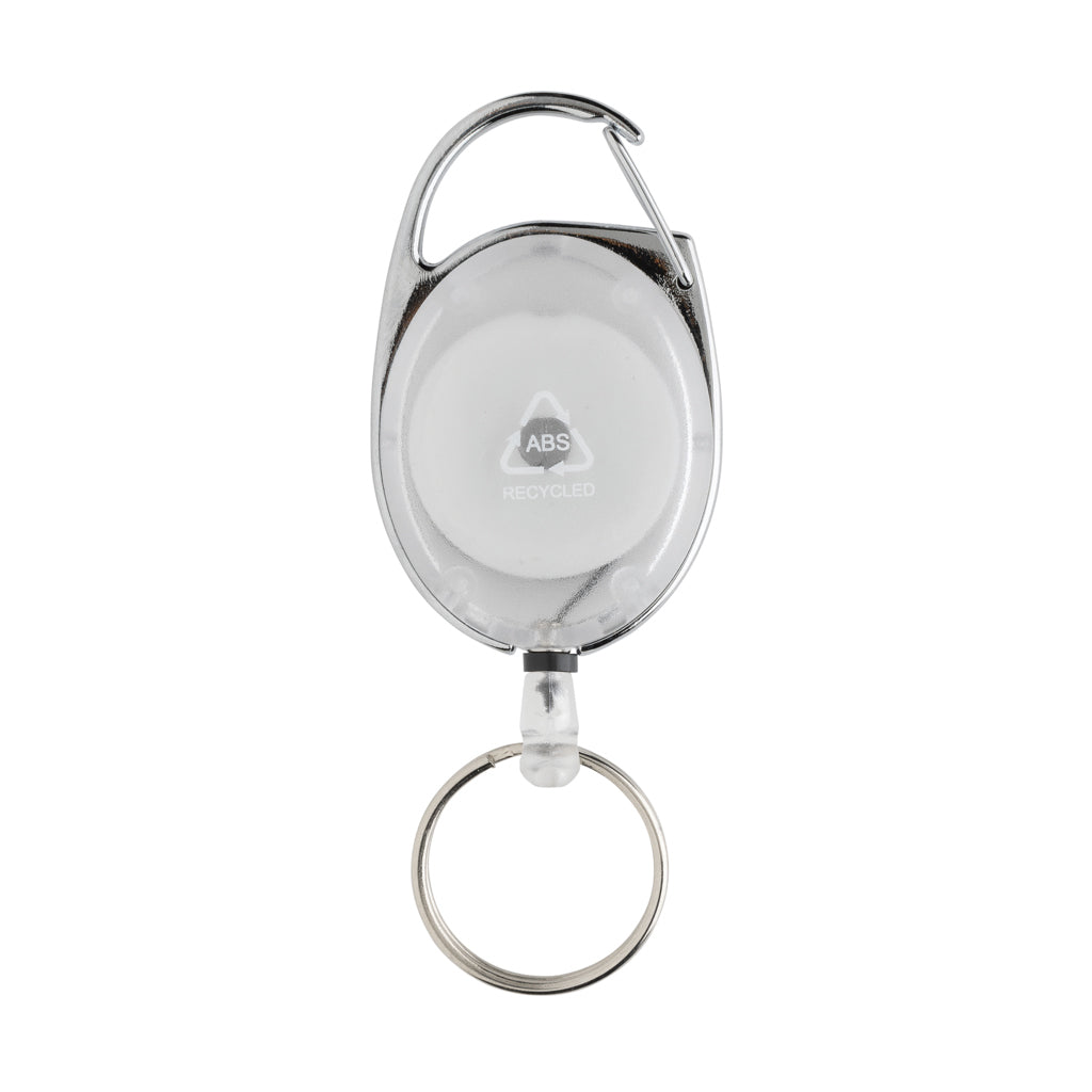 RCS recycled ABS roller clip keychain