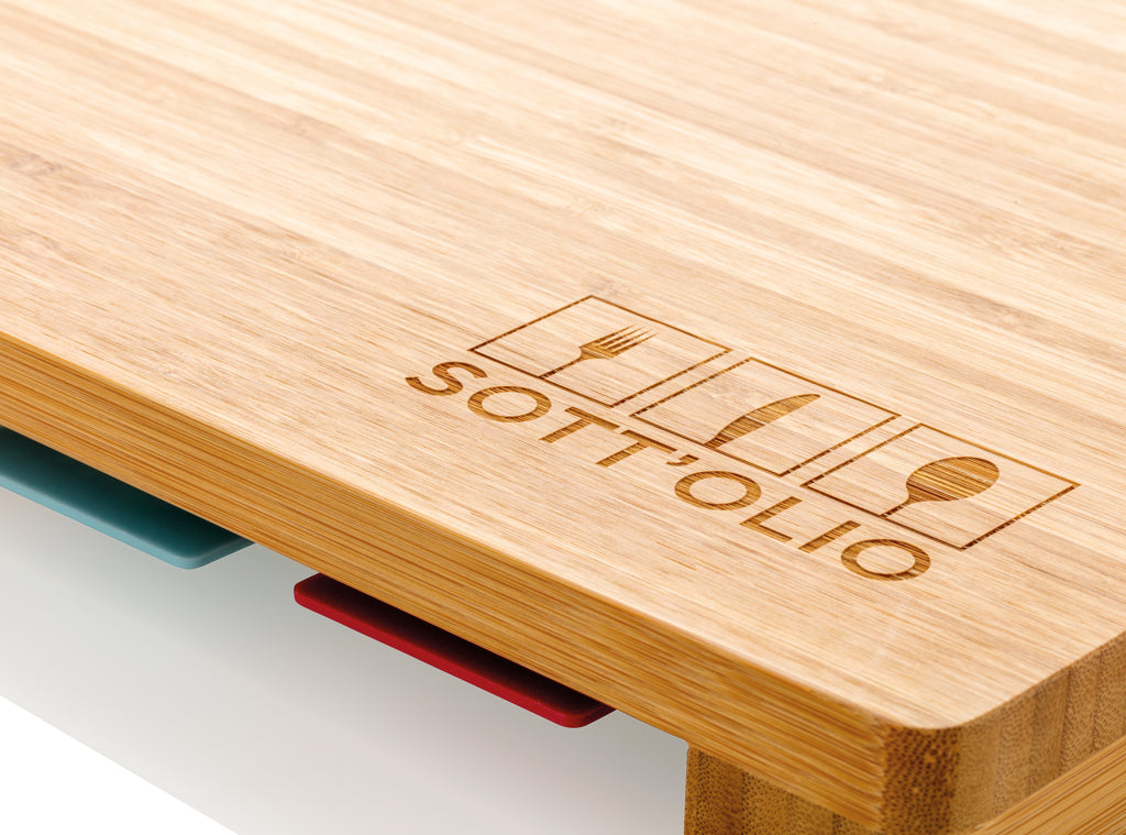 Cutting board with 4pcs hygienic boards