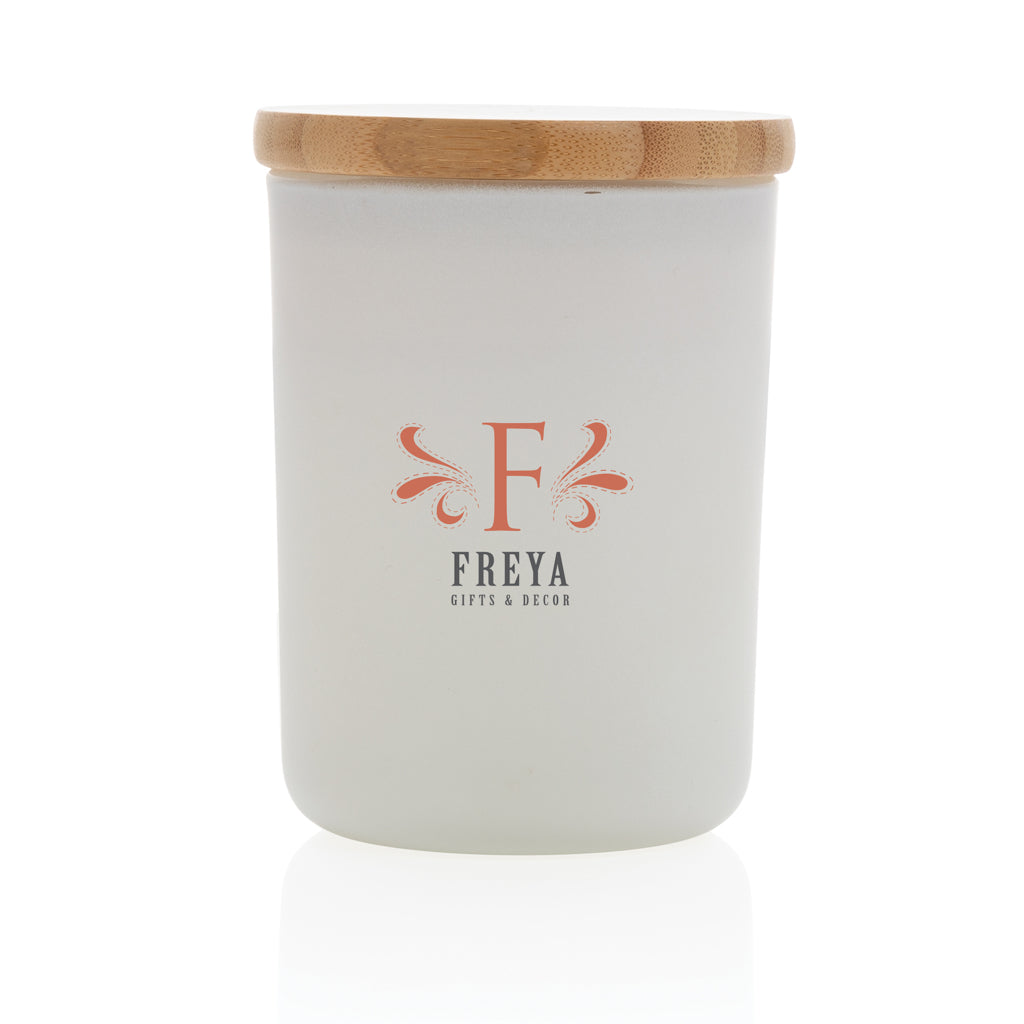 Ukiyo deluxe scented candle with bamboo lid