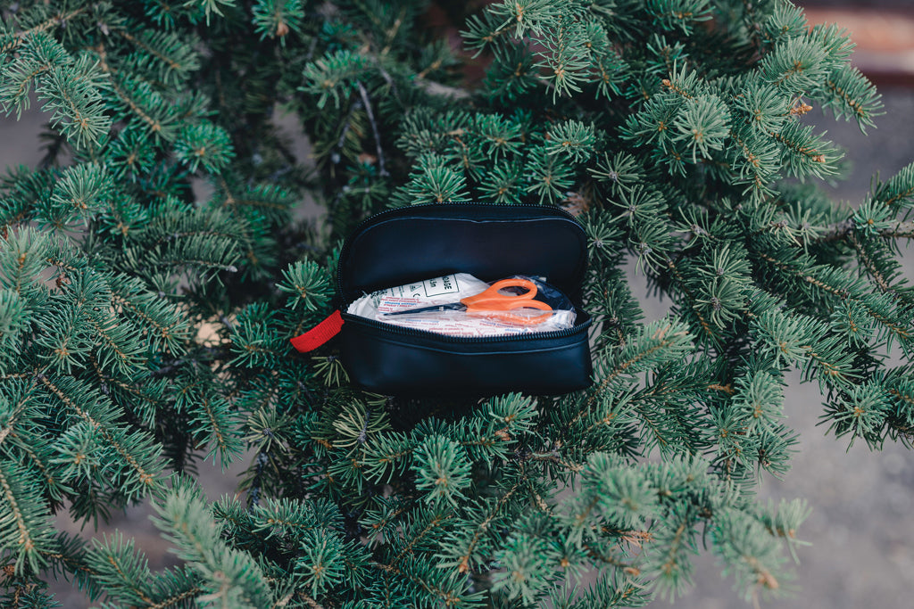 RCS recycled nubuck PU pouch first aid set mailable