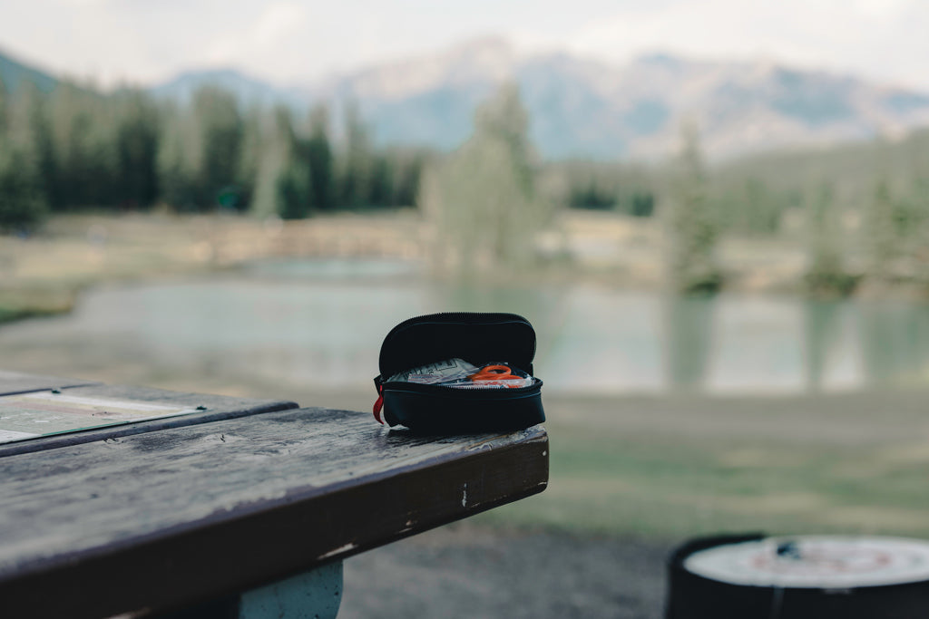 RCS recycled nubuck PU pouch first aid set mailable