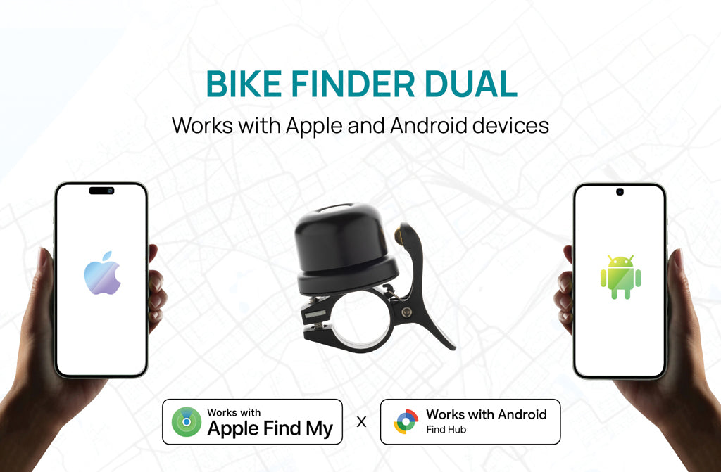 Bike finder Dual bike bell with worldwide locating