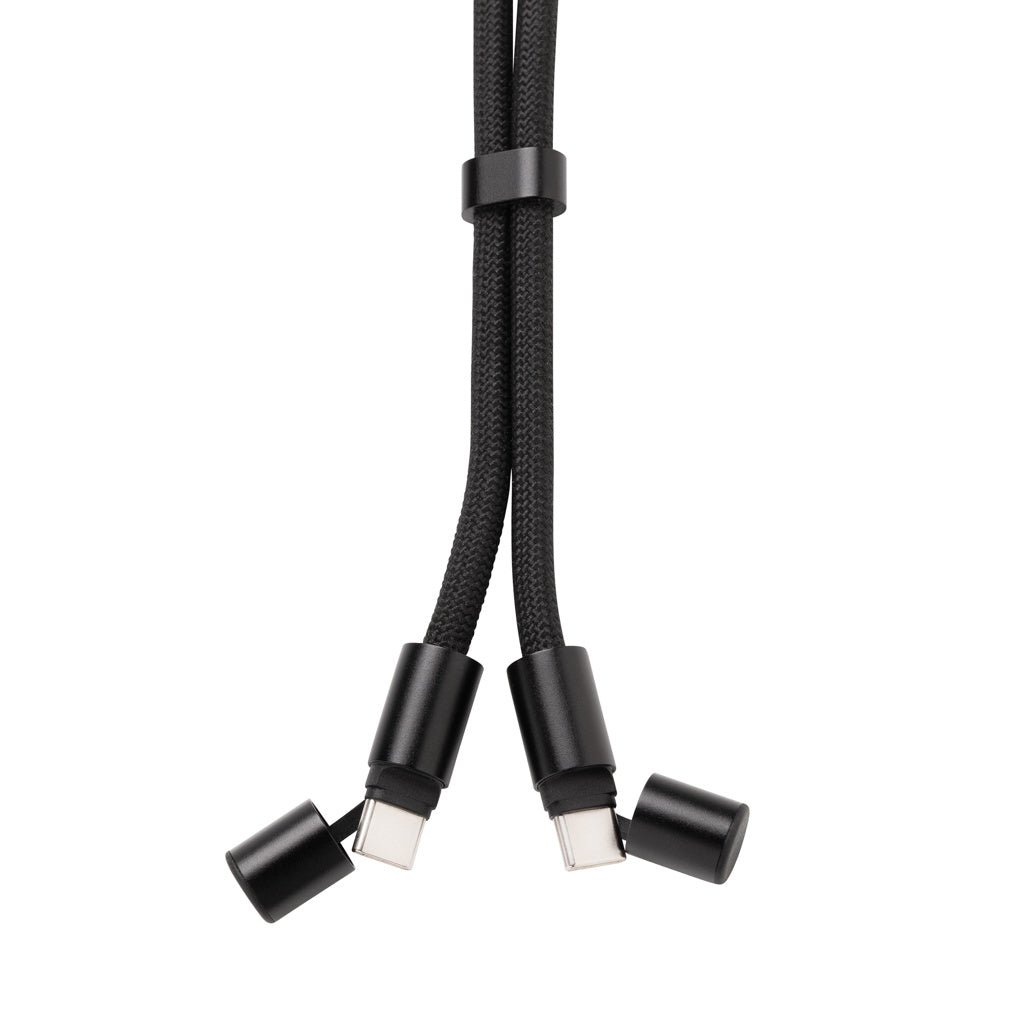 LoopAmp RCS RPET adjustable 160 cm phone cord with 60W cable