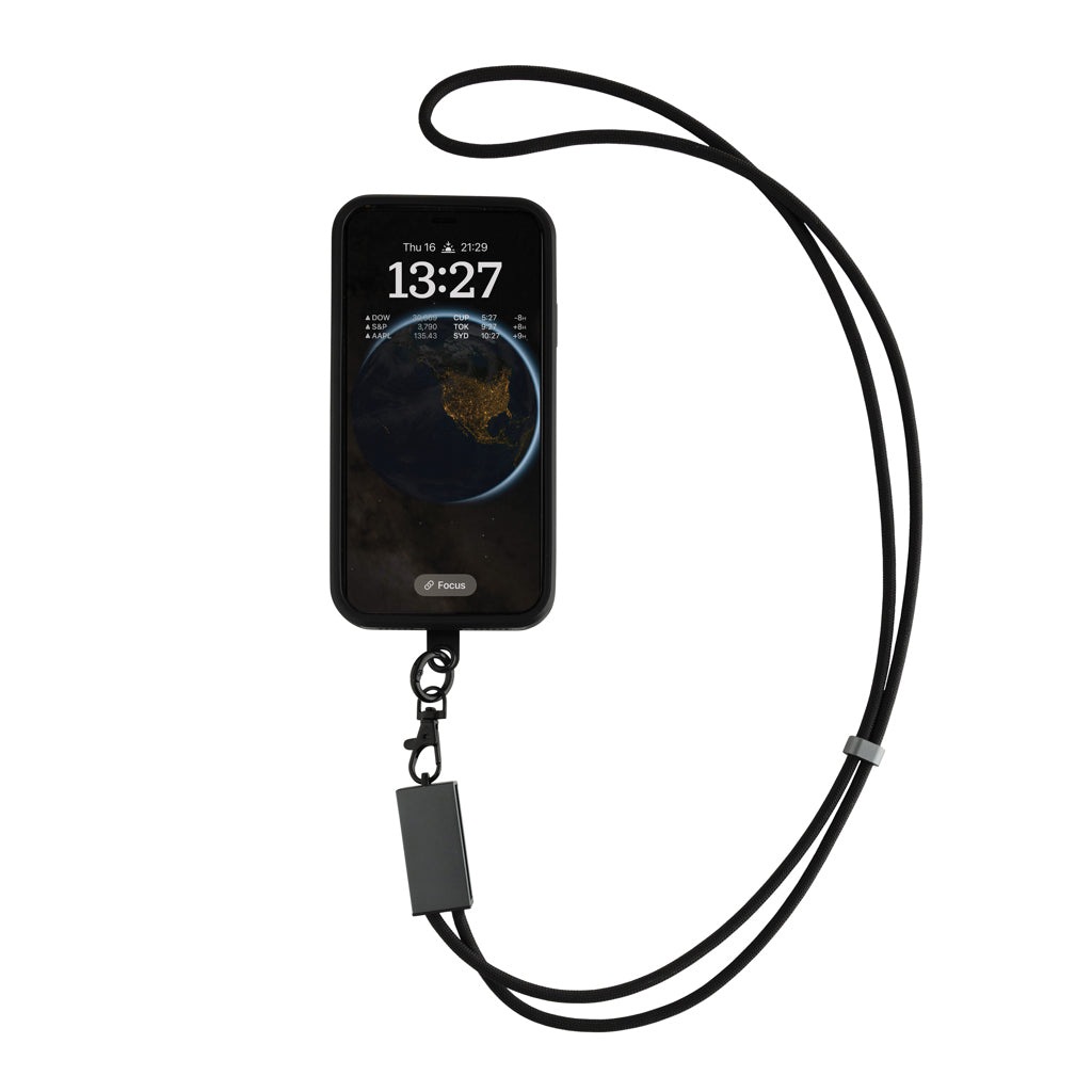 Terra RCS recycled PET phone cord with 60W dual charge cable