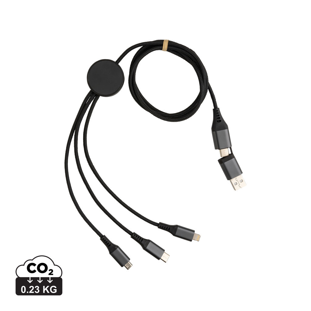 Terra 60W RCS recycled aluminium 120cm 6-in-1 cable