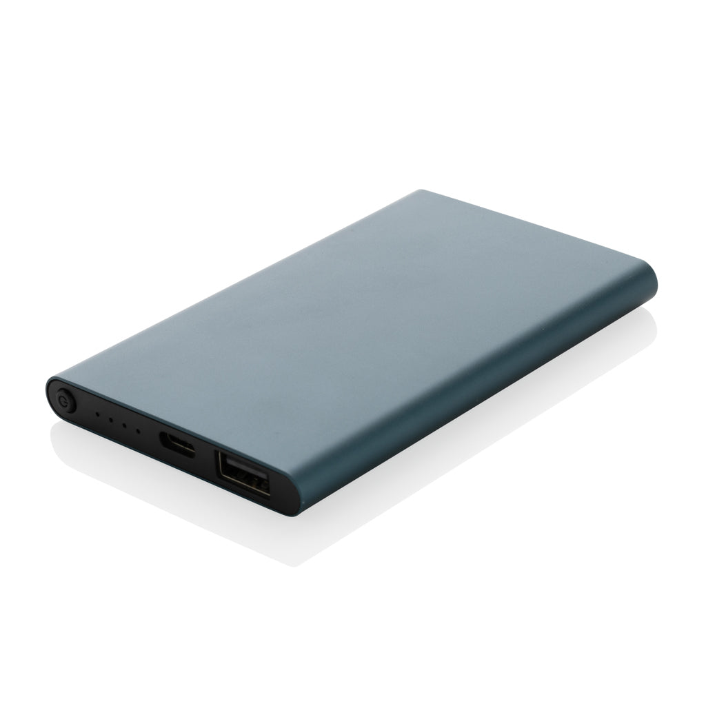 RCS recycled plastic/aluminium 4000mah powerbank with type C
