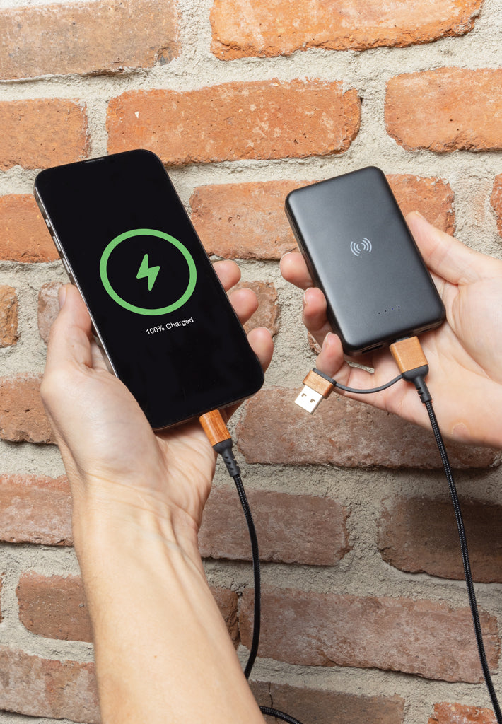 RCS recycled plastic 5.000 mAh 5W wireless powerbank