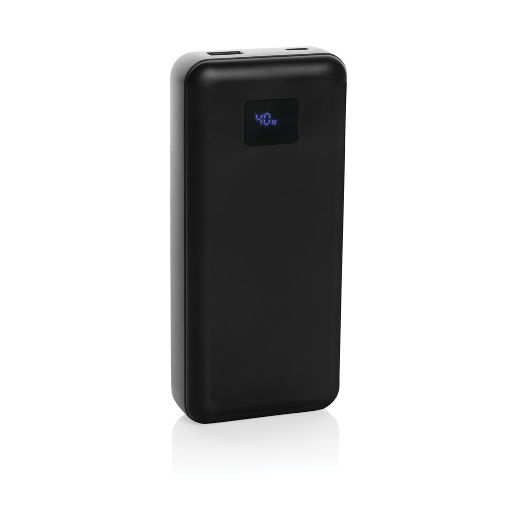 Gridley RCS rplastic 20000 65W laptop powerbank - black, Recycled ABS