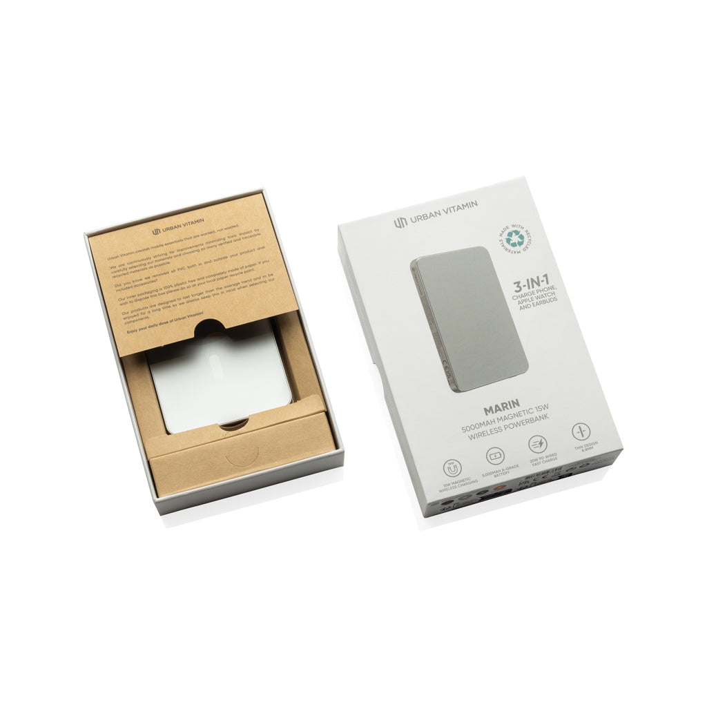 Urban Vitamin Marin 5000mAh magnetic 15W wireless powerbank