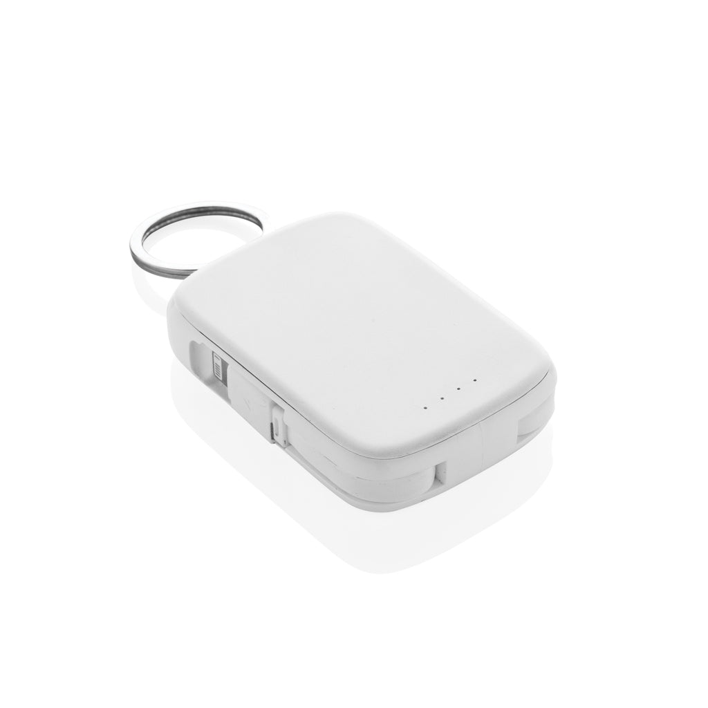 Nexo RCS keychain 2000 mah powerbank with integrated cables